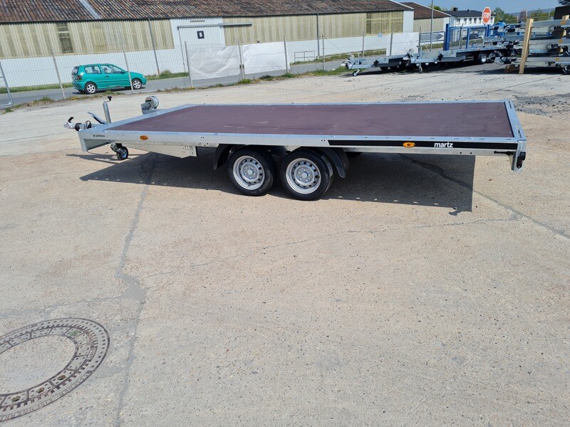 Martz Autoanhänger Autotrailer Plattformtrailer Hochlader 5,07m x 2,11m 3,0t Siebdruckplatte⭐NEU⭐