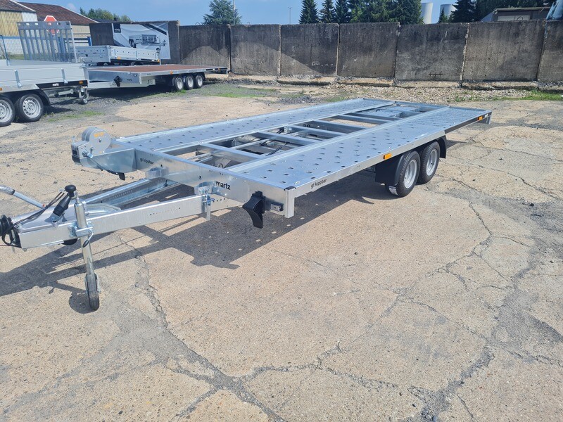 Autoanhänger Autotrailer Autotransporter Trailer kippbar 4,06m x 2,0m 3000kg mit Stahlstandschienen rechts/links⭐NEU⭐