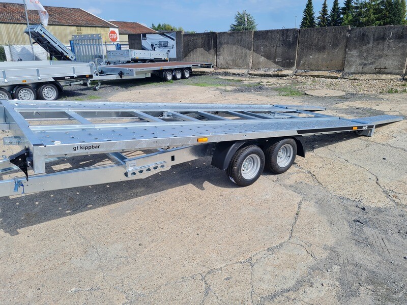 Martz  Autoanhänger Autotrailer Autotransporter kippbar 4,06m x 2,0m 2,7t mit Stahlstandschienen rechts/links⭐NEU⭐