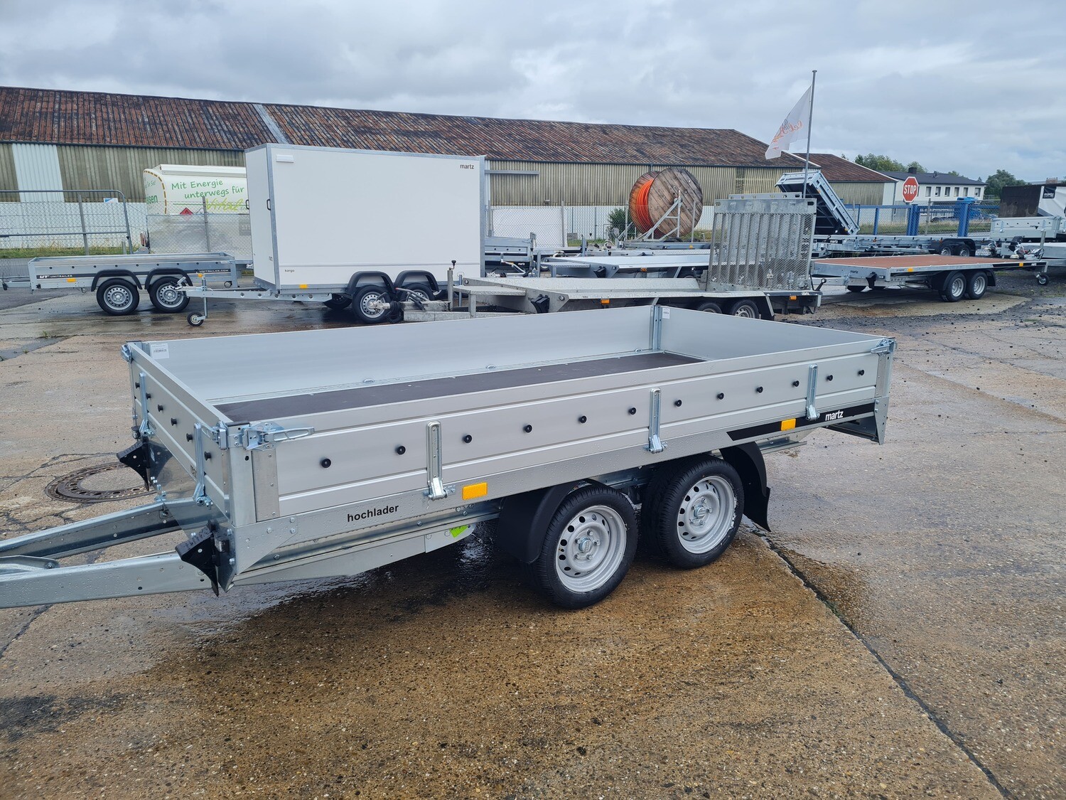 Autoanhänger Hochlader Kastenanhänger 3,65m x 1,71m 2700kg mit Alubordwände⭐NEU⭐