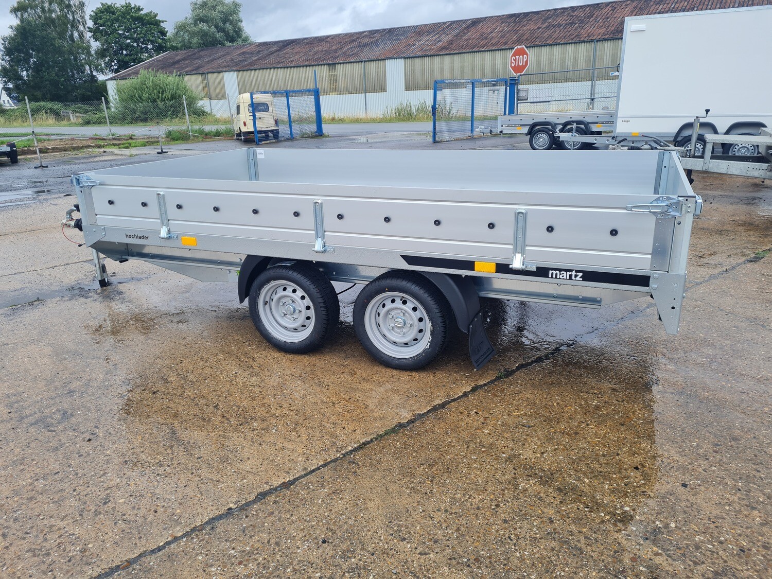 Autoanhänger Hochlader Kastenanhänger 3,25m x 1,71m 2000kg mit Alubordwände⭐NEU⭐