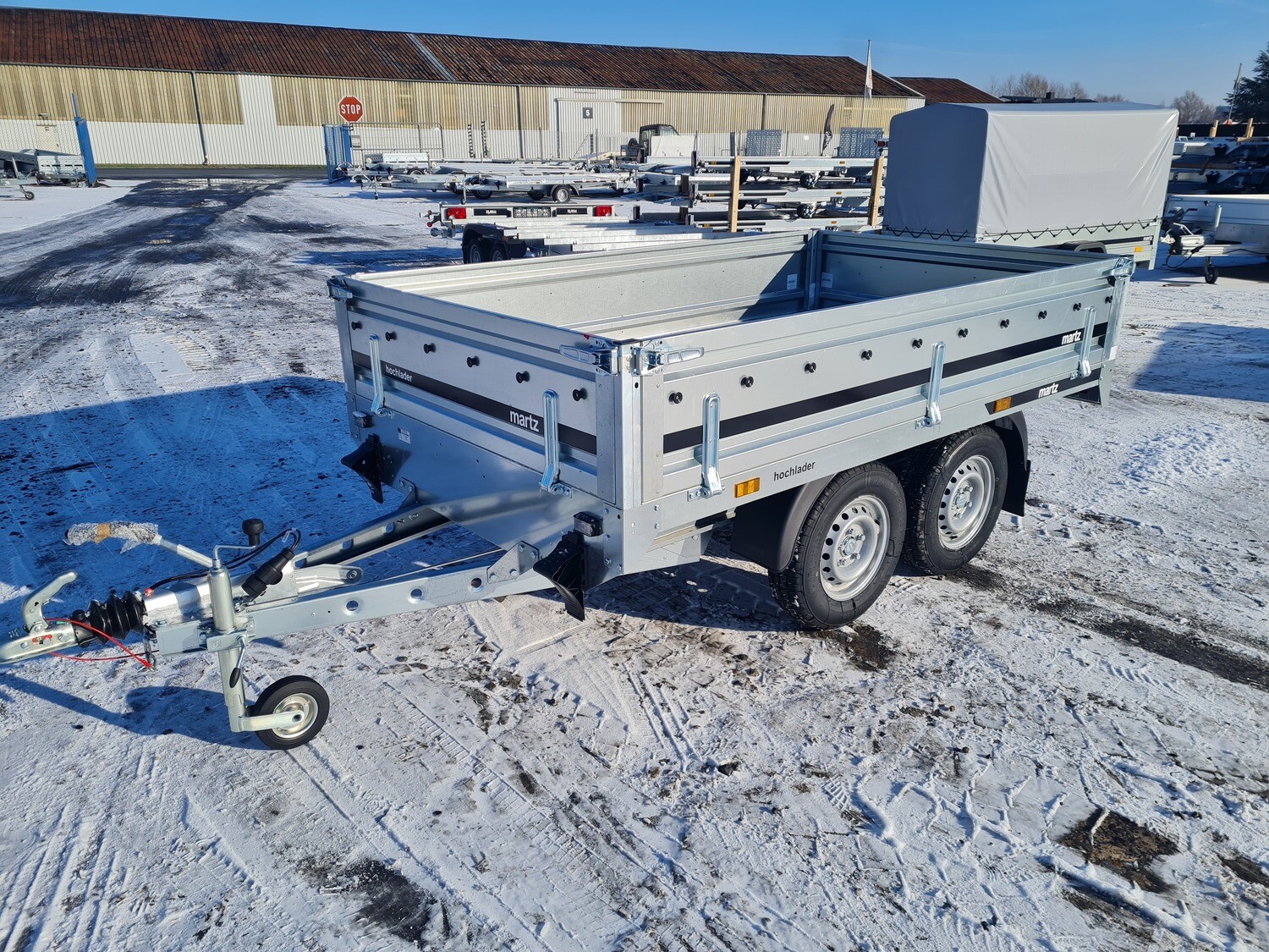 Martz Autoanhänger Hochlader Kastenanhänger 2,54m x 1,51m 2000kg⭐NEU⭐