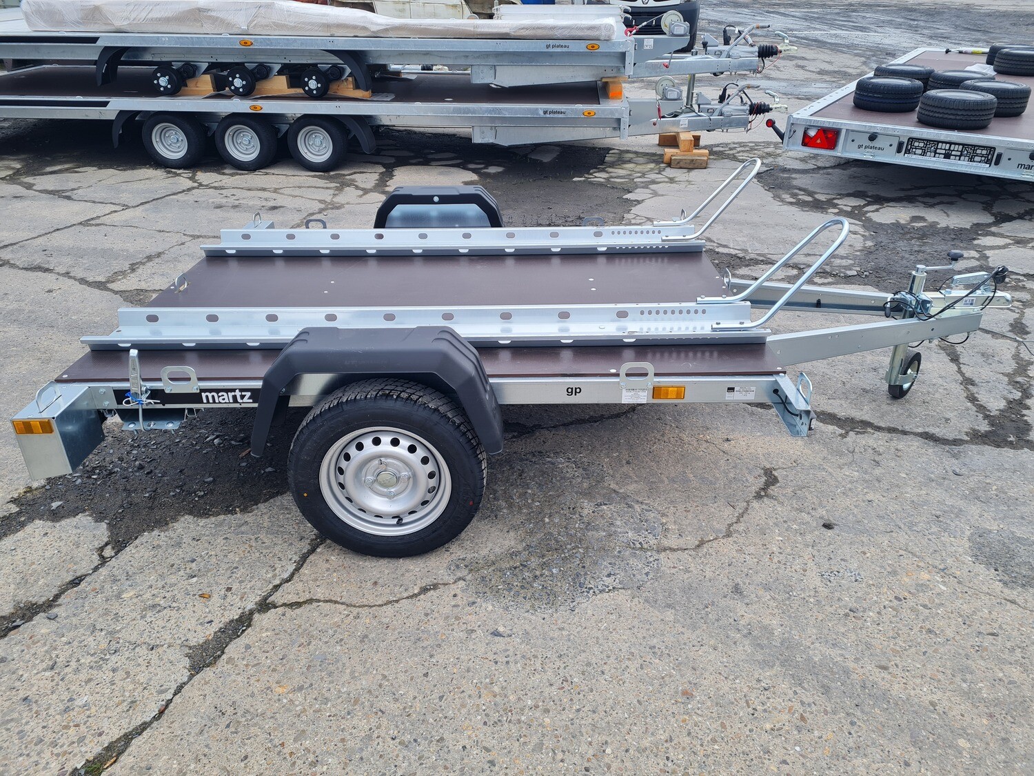 Autoanhänger Motorradanhänger für 2 Motorräder kippbar 750kg⭐NEU⭐