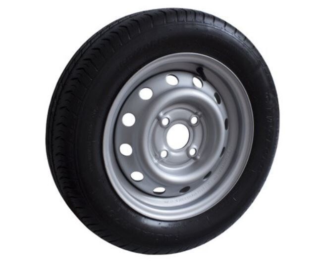 Komplettrad 155/70 R13 Reifen M+S + 4Jx13H2 für Autoanhänger⭐NEU⭐