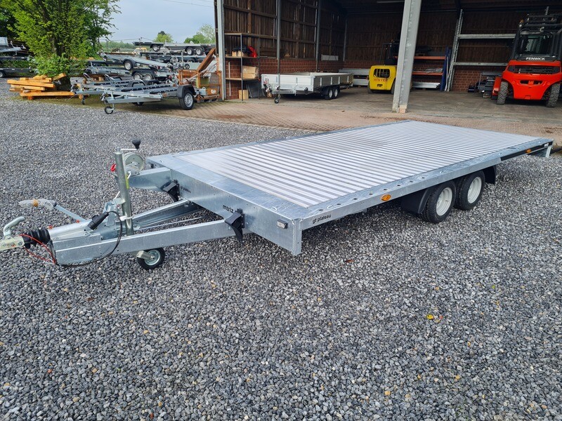 Autoanhänger Autotrailer Plattformanhänger Hochlader 4,5m x 2,11m 3000kg mit Aluboden⭐NEU⭐