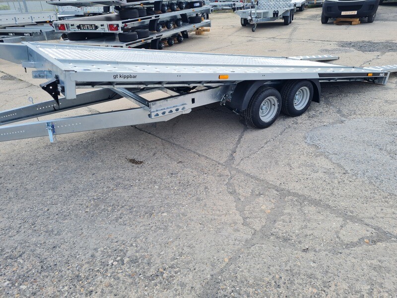 Autoanhänger Autotrailer Autotransporter kippbar 4,06m x 2,0m 3000kg Stahlstandschienen und Aluboden⭐NEU⭐