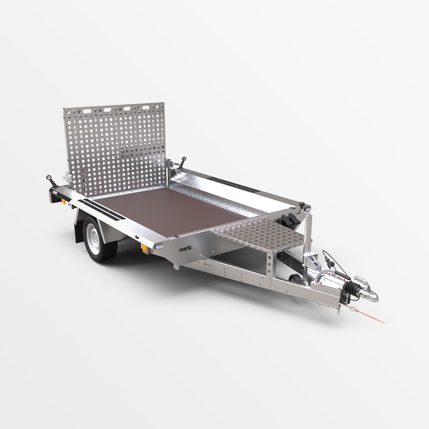 Autoanhänger Baumaschinenanhänger Maschinentrailer 2,60m x 1,53m 1800kg⭐NEU⭐