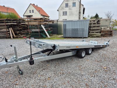 Martz Autoanhänger Autotrailer kippbar 5,00m x 2,06m 3,0t mit Stahlstandschienen rechts/links Aluboden mittig⭐NEU⭐