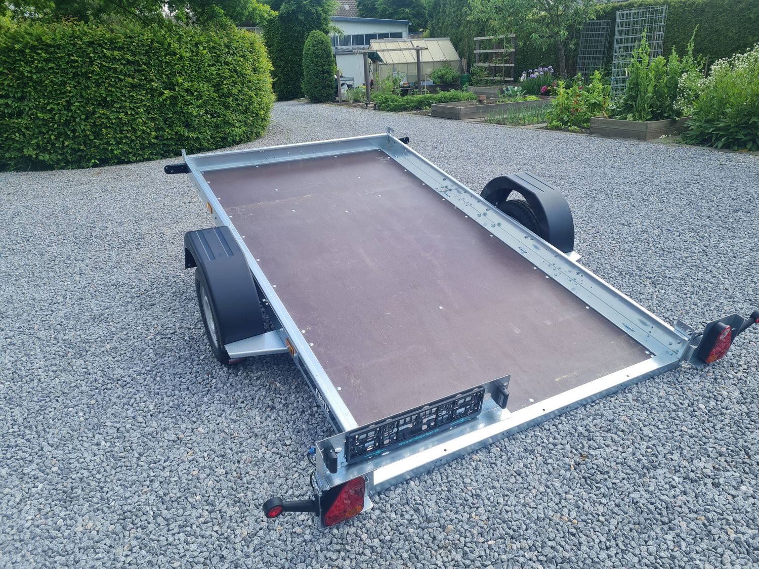 Autoanhänger Plattformanhänger kippbar 3,30m x 1,84m 1500kg⭐NEU⭐