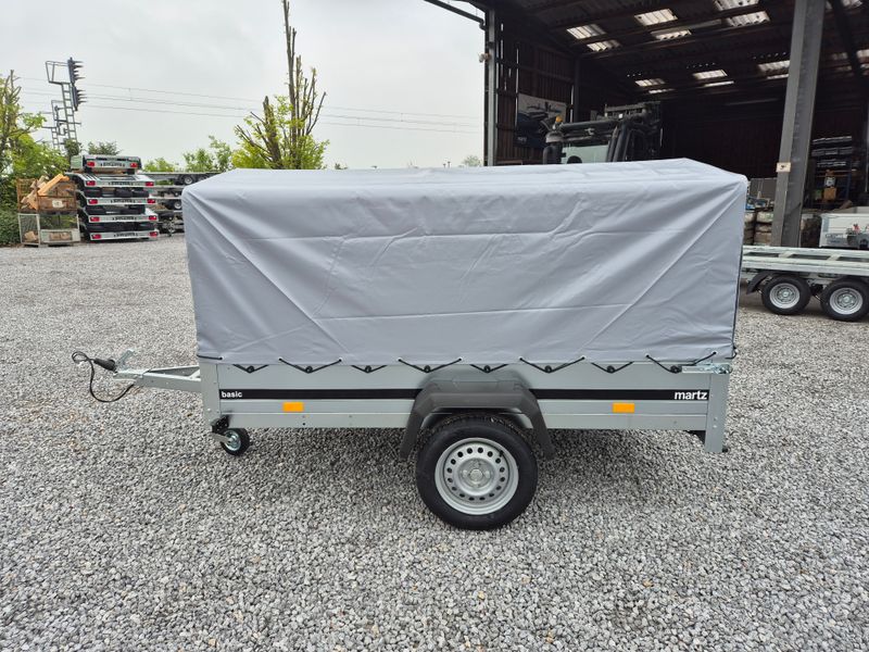 Martz Autoanhänger Kastenanhänger mit Plane kippbar 2,64m x 1,26m x 1,40m 750kg⭐NEU⭐