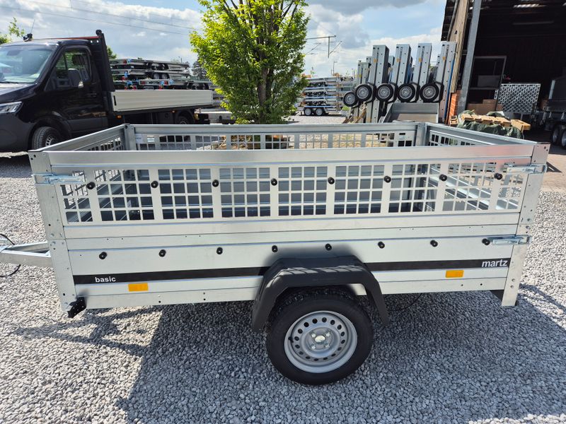 Martz Autoanhänger Kastenanhänger kippbar 2,30m x 1,26m 750kg + 400mm Gitteraufsatz⭐NEU⭐