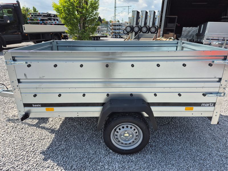 Martz Autoanhänger Kastenanhänger kippbar 2,30m x 1,26m 750kg + 400mm Bordwandaufsatz⭐NEU⭐