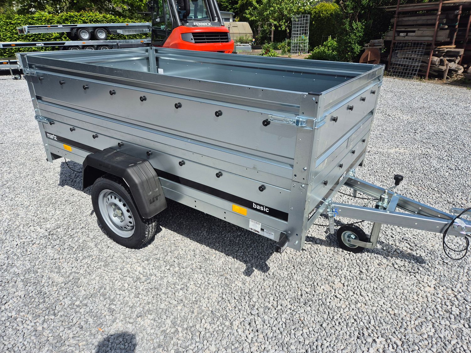 Martz Autoanhänger Kastenanhänger kippbar 2,01m x 1,26m 750kg + 400mm Bordwandaufsatz⭐NEU⭐