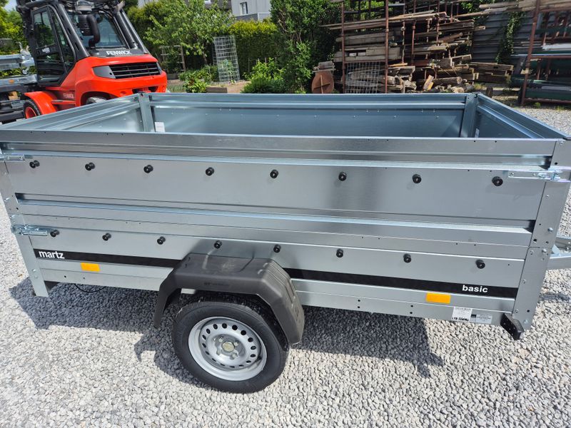 Martz Autoanhänger Kastenanhänger kippbar 2,64m x 1,26m 750kg + 400mm Bordwandaufsatz⭐NEU⭐