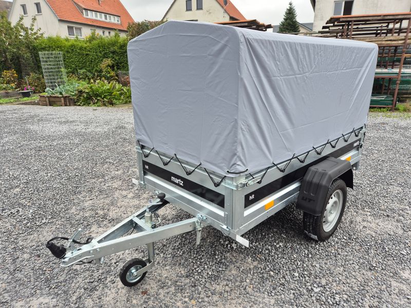Autoanhänger Kastenanhänger mit Plane 2,01m x 1,06m 750kg⭐NEU⭐