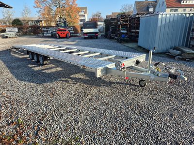 Martz Autoanhänger Autotransporter Trailer 8,50m x 2,16m 3,5t für 2 Autos abgesenke Ladefläche hinten⭐NEU⭐