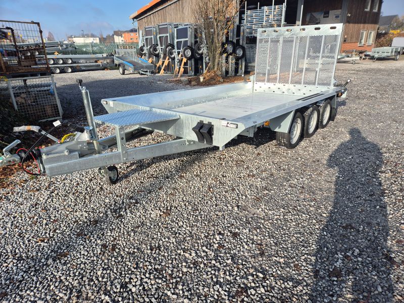Autoanhänger Baumaschinenanhänger Maschinenanhänger mit Aluprofile 4,0m x 1,8m 3,5t⭐NEU⭐