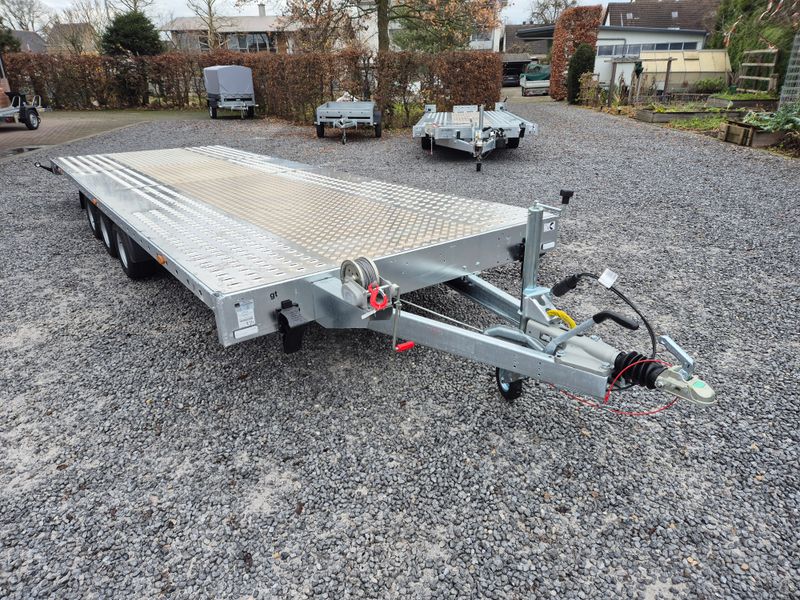Martz Autoanhänger Autotransporter Trailer 5,5m x 2,15m 3,5t 3 Achsen mit Aluriffelblech mittig⭐NEU⭐