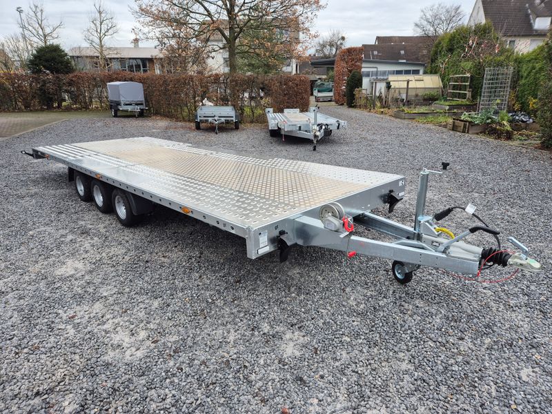 Martz Autoanhänger Autotransporter Trailer 6,0m x 2,15m 3,5t 3 Achsen mit Aluriffelblech mittig⭐NEU⭐