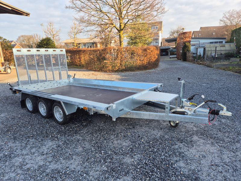 Baumaschinenanhänger Autoanhänger Maschinentrailer 4,0m x 1,8m 3,5t mit Siebdruckplatte⭐NEU⭐