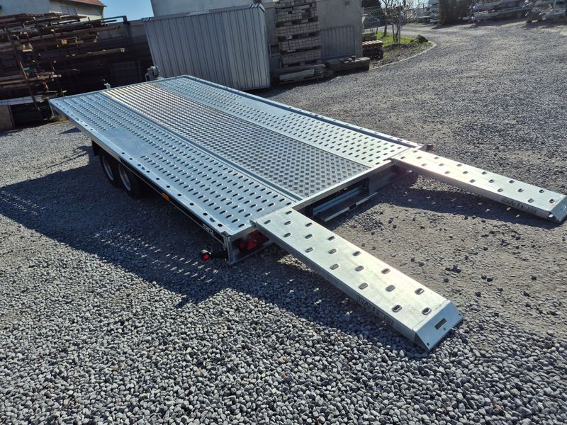 Autoanhänger Autotrailer Autotransporter kippbar 4,06m x 2,11m 2700kg Stahlstandschienen und Aluboden und Siebdruckplatte⭐NEU⭐
