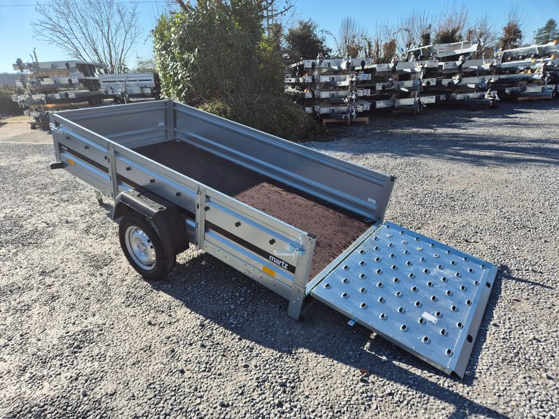 Autoanhänger Kastenanhänger Tieflader kippbar mit Rampe 2,64m x 1,26m 750kg⭐NEU⭐