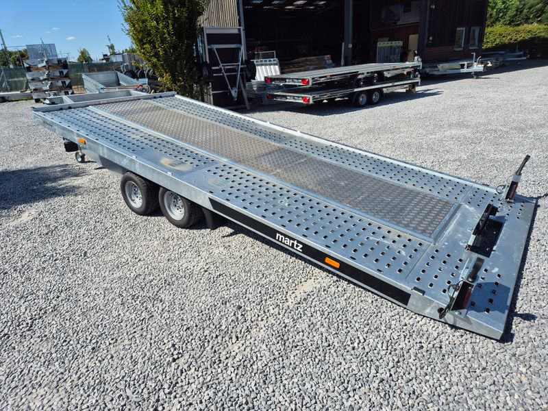 Martz Autoanhänger Autotrailer kippbar 5,00m x 2,06m 3000kg mit Stahlstandschienen rechts/links Aluboden und Siebdruckplatte mittig⭐NEU⭐