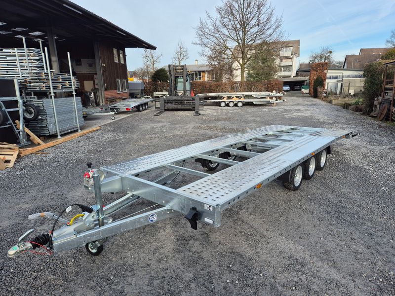 Martz Autoanhänger Autotransporter Trailer 5,5m x 2,15m 3,5t 3 Achsen abgesenkte Ladefläche ⭐NEU⭐