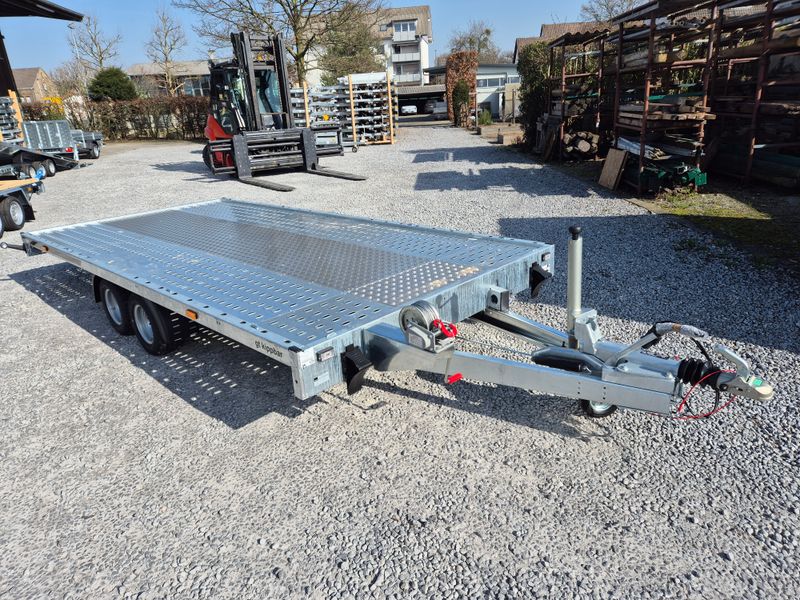 Autoanhänger Autotrailer Autotransporter kippbar 4,06m x 2,11m 3000kg Stahlstandschienen und Aluboden⭐NEU⭐