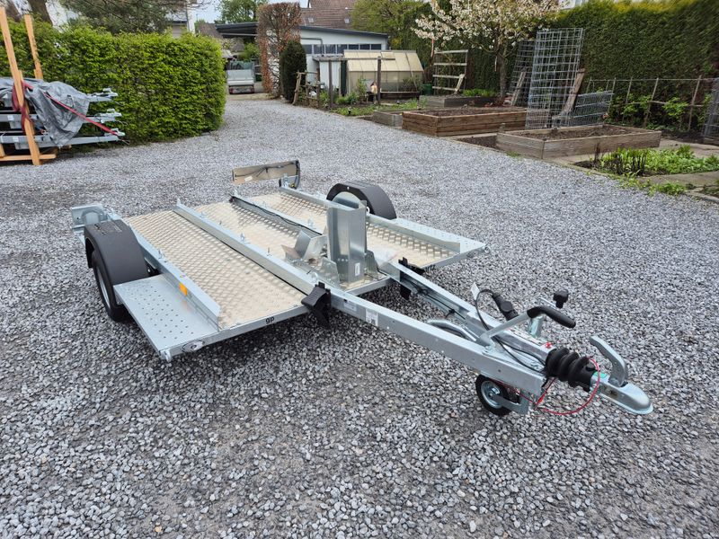 Autoanhänger Motorradanhänger für bis zu 3 Motorräder 1300kg⭐NEU⭐