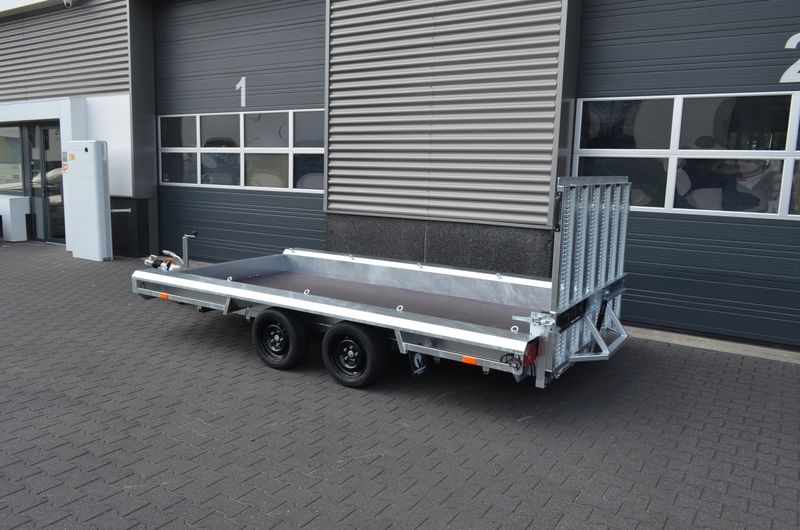 Baumaschinenanhänger Maschinenanhänger 4,80m x 1,80m 3500kg⭐NEU⭐Vlemmix 480cm x 180cm 3,5t Autoanhänger Maschinentransporter Maschinentrailer Baggeranhänger Baugeräteanhänger mit Siebdruckplatte⭐