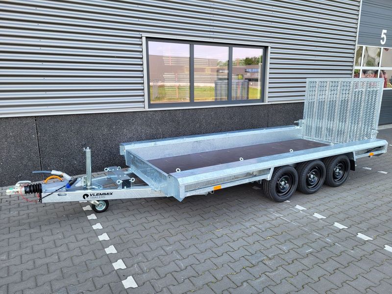 Baumaschinenanhänger Maschinenanhänger 4,00m x 1,50m 3500kg⭐NEU⭐Vlemmix 400cm x 150cm 3,5t 3 Autoanhänger Maschinentransporter Maschinentrailer Baggeranhänger Baugeräteanhänger mit Siebdruckplatte⭐