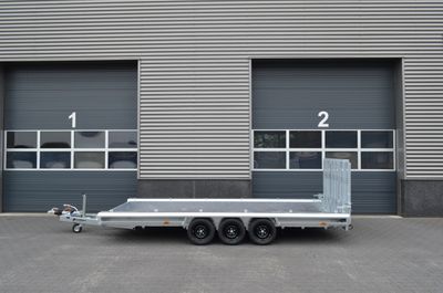 Baumaschinenanhänger Maschinenanhänger 4,80m x 1,80m 3500kg⭐NEU⭐Vlemmix 480cm x 180cm 3,5t 3 Autoanhänger Maschinentransporter Maschinentrailer Baggeranhänger Baugeräteanhänger mit Siebdruckplatte⭐