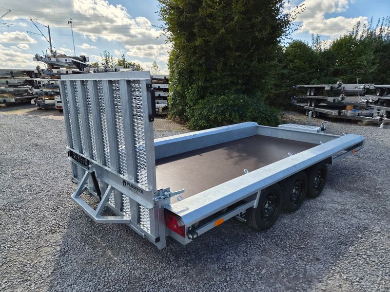 Baumaschinenanhänger Maschinenanhänger 4,80m x 1,80m 3500kg⭐NEU⭐Vlemmix 480cm x 180cm 3,5t 3 Autoanhänger Maschinentransporter Maschinentrailer Baggeranhänger Baugeräteanhänger mit Siebdruckplatte⭐