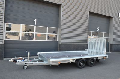 Baumaschinenanhänger Maschinenanhänger 3,00m x 1,50m 3500kg⭐NEU⭐Vlemmix 300cm x 150cm 3,5t Autoanhänger Maschinentransporter Maschinentrailer Baggeranhänger Baugeräteanhänger mit Siebdruckplatte⭐