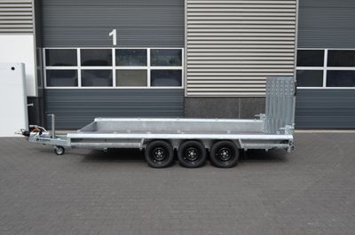 Baumaschinenanhänger Maschinenanhänger 4,00m x 1,80m 3500kg⭐NEU⭐Vlemmix 400cm x 180cm 3,5t 3 Autoanhänger Maschinentransporter Maschinentrailer Baggeranhänger Baugeräteanhänger mit Siebdruckplatte⭐