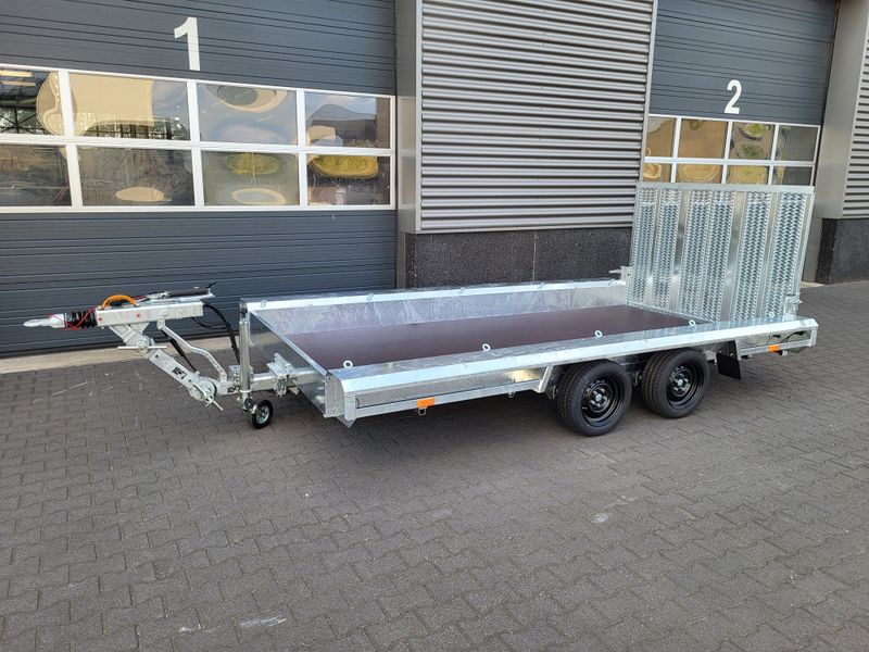 Baumaschinenanhänger Maschinenanhänger 4,00m x 1,80m 3500kg⭐NEU⭐Vlemmix 400cm x 180cm 3,5t Autoanhänger Maschinentransporter Maschinentrailer Baggeranhänger Baugeräteanhänger mit Schwanenhals⭐