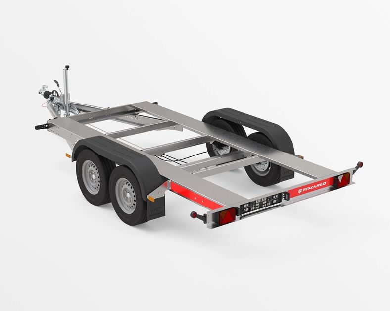 Generatoranhänger Geräteanhänger KVA Anhänger 2,60m x 1,36m 2700kg⭐NEU⭐ Temared 2603mm x 1360mm 2,7t Fahrgestell Tandemachser für Stromaggregatanhänger Kompressor Anhänger Pumpen &amp; Kompressoren⭐