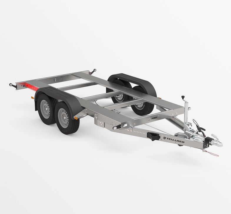 Generatoranhänger Geräteanhänger KVA Anhänger 3,50m x 1,51m 3500kg⭐NEU⭐ Temared 3503mm x 1510mm 3,5t Fahrgestell Tandemachser für Stromaggregatanhänger Kompressor Anhänger Pumpen &amp; Kompressoren⭐