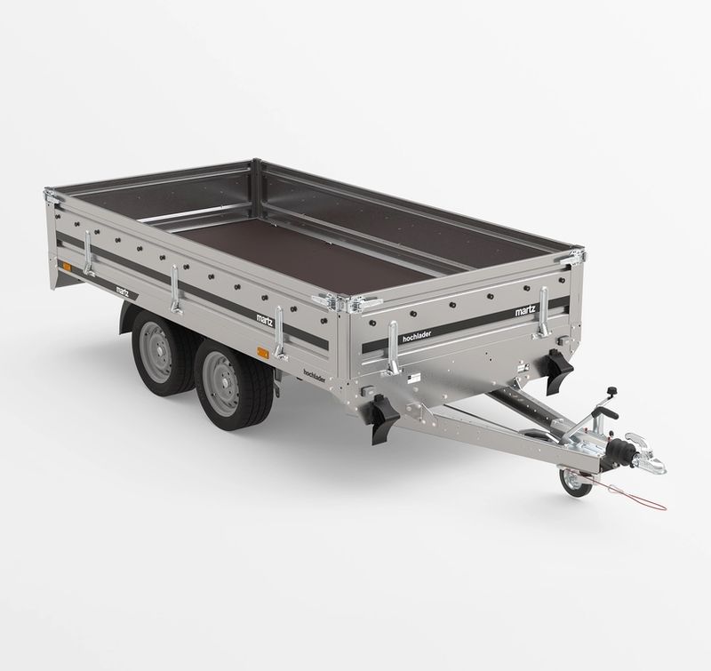 Autoanhänger Hochlader Kastenanhänger 3,00m x 1,51m 2000kg⭐NEU⭐Martz HOCHLADER + 300/2 2,0t Kastenanhänger Anhänger Universalanhänger Trailer Pkw Anhänger Transportanhänger mit Siebdruckplatte⭐