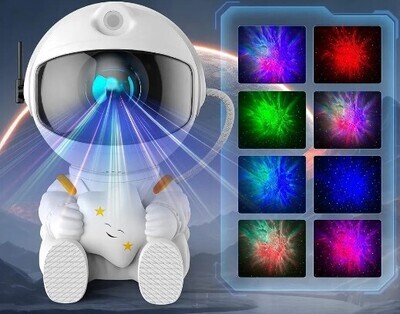 Star Projector Galaxy Night Light Astronaut