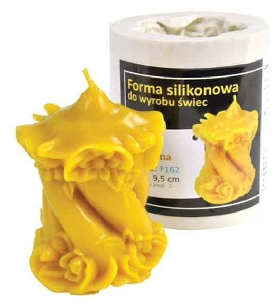 Silicone mould  - Candle, ornamental (H-9.5cm)