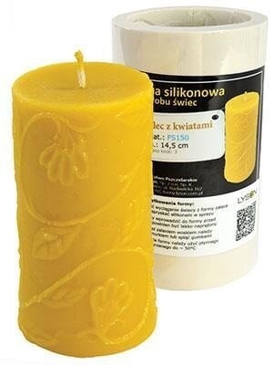 Silicone mould  - Cylinder with Flowers
