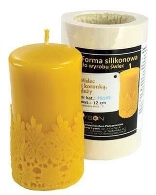 Silicone mould  - Cylinder with Lace, big