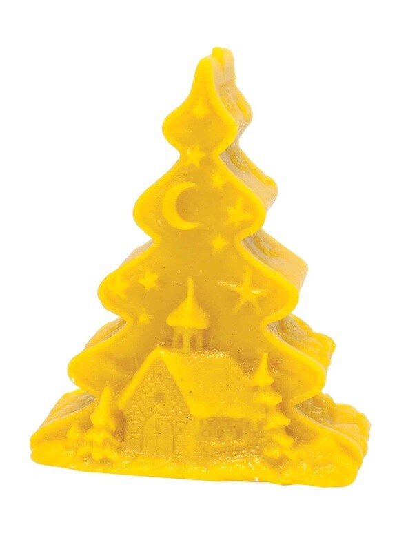 Silicone mould  - Christmas tree with church
