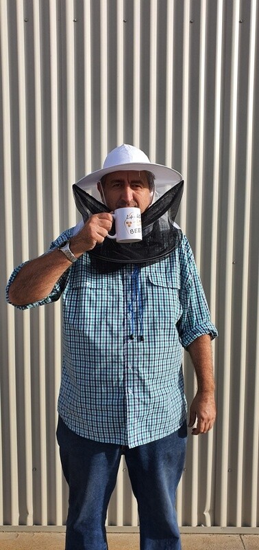 Beekeeping hat (linen) with detachable fabric net