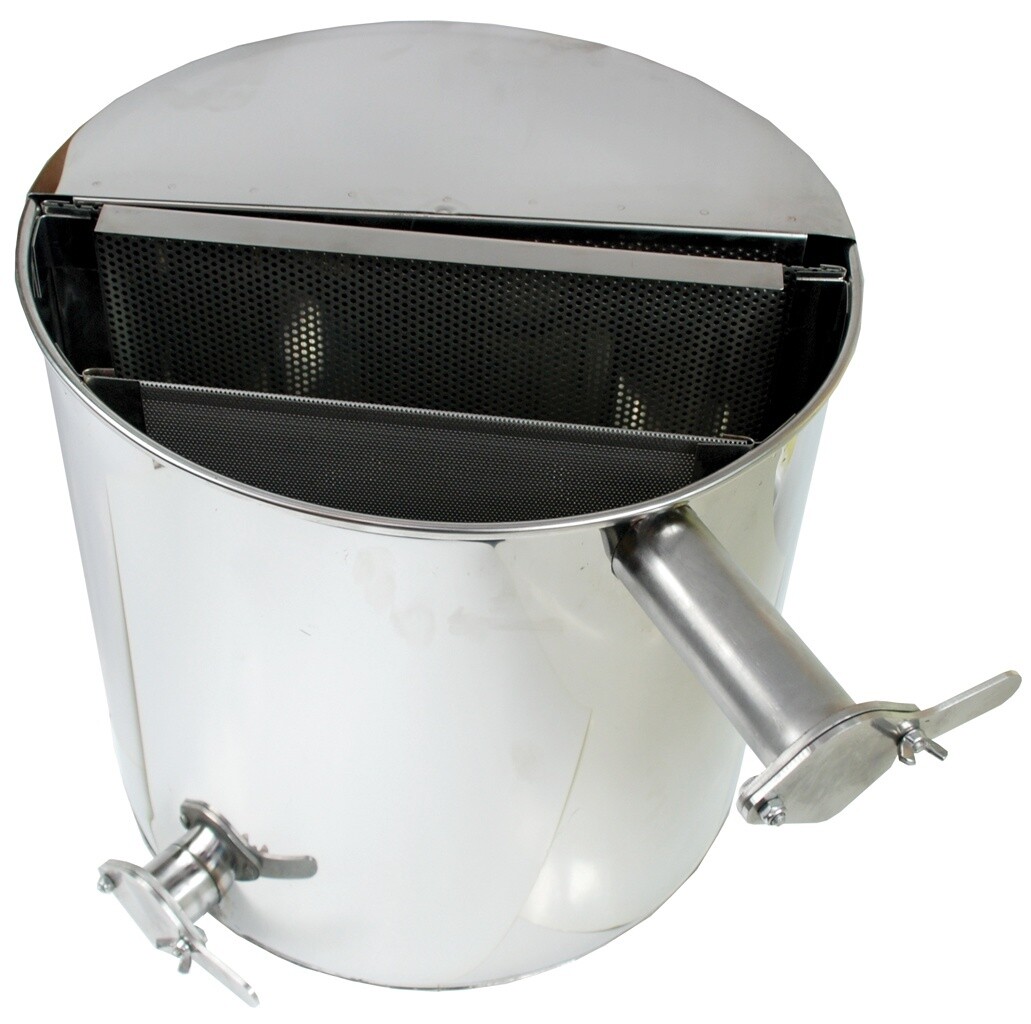 Stainless settler with vertical sieve - 50 L