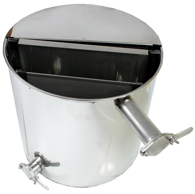 Stainless settler with vertical sieve - 50 L