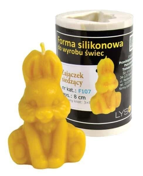 Silicone mould  - Sitting rabbit (H-8cm)