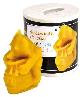 Silicone mould  - Bear with Barrel